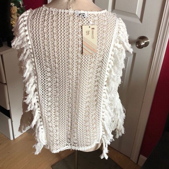 NWT Everkaki boho top. sz M - Picture 4 of 5